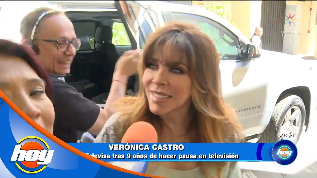 Así fue el regreso de Verónica Castro a Televisa tras 9 años de ausencia | Hoy