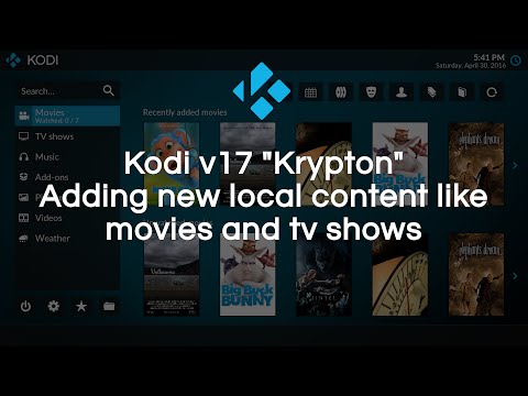Add local/remote content to your library in Kodi v17