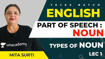 Parts of Speech : Nouns (Types Of Nouns) | L:1 | English | AAI 2021 Exam (ATC) | Tejas Batch