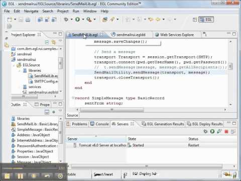 Using Java Mail API with EGL