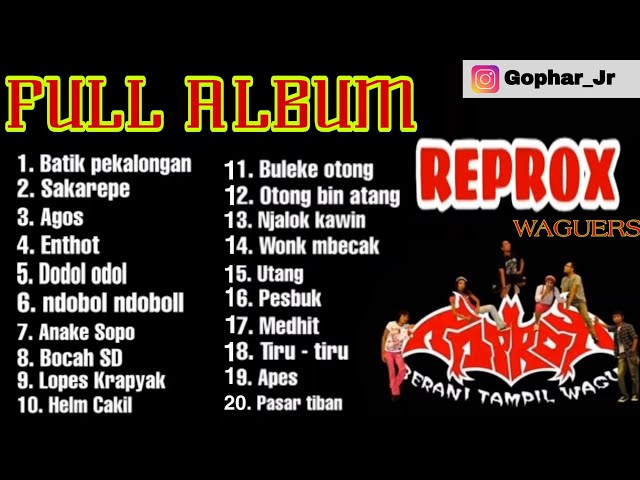 Full album REPROX ( Best Musik raap ) band Pekalongan class=