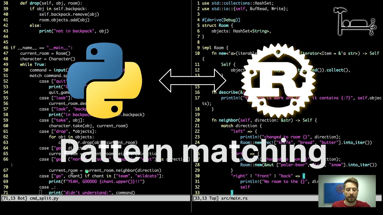 29. Pattern matching revisited - From Python to Rust - YouTube