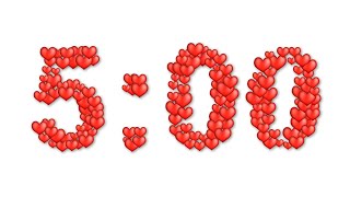 Animated Hearts on White Silent Countdown - FREE DOWNLOAD