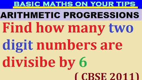 Find how many two digit numbers are divisible by 6 #apimportantsums #class10maths