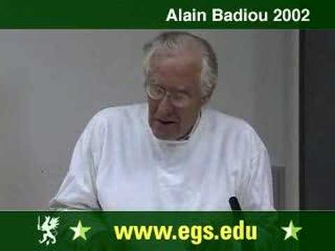 Alain Badiou. The Event of Truth. 2002 1/7