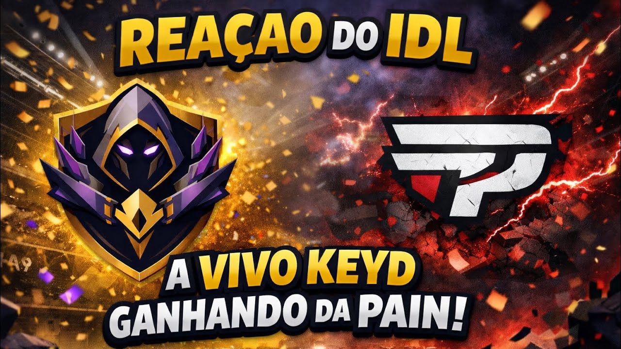 REAÇÃO DO IDL A VIVO KEYD GANHANDO DA PAIN#leagueoflegends 