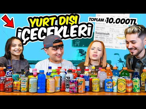 YURT DIŞI İÇECEKLERİNİ DENEDİK !  *Asla Bulamazsınız! | @GamzeKarta @aysudeornek