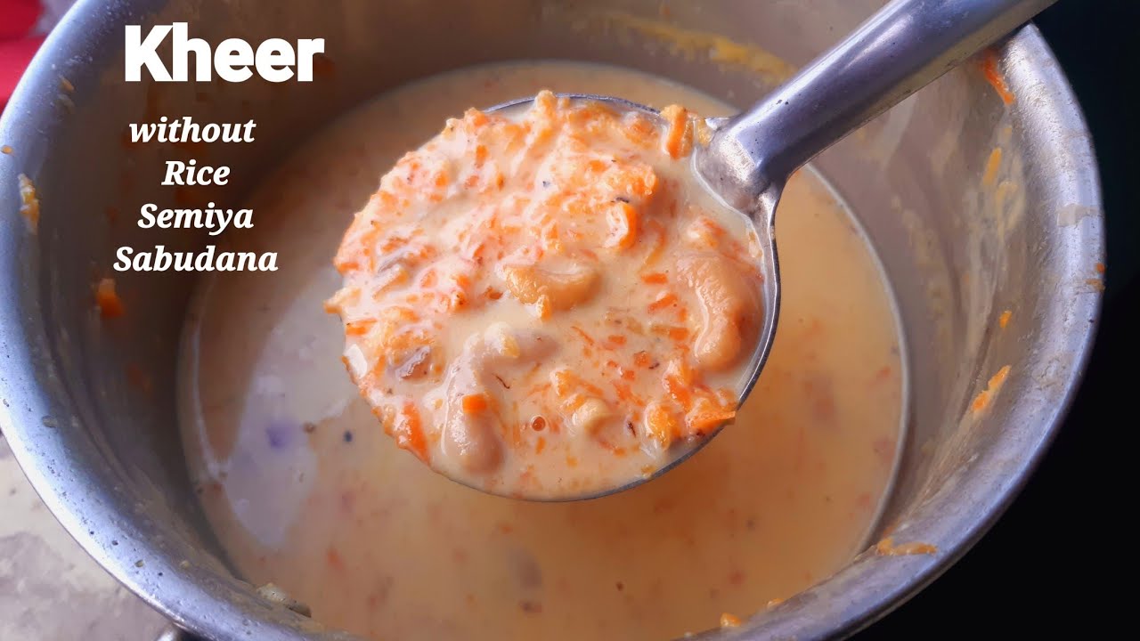 fast Kheer Recipe make in 15 minsCarrot Kheer without khoya