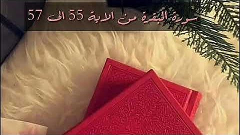 حفظ سورة البقرة من الاية 55 الى 57 بالتكرار