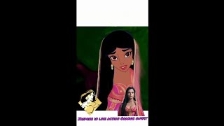 Princess Jasmine in live action orange outfit#jasmine#jasmineedits#jasminetransformations#shorts