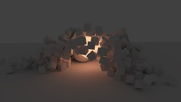 Cube smash: blender time lapse and animation 2.8