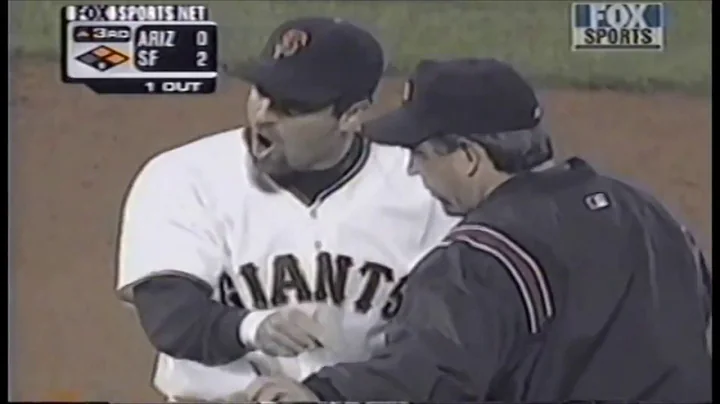 Mike Winters blows call on Rich Aurilia force out