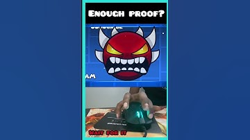 Geometry Dash hacker shows handcam