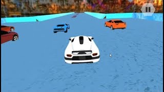 Water slide car race game stunt mode level1 and level2 complete screenshot 4