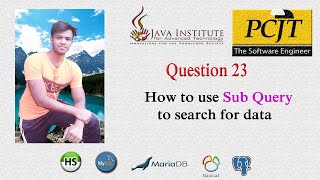 DBMS Question 23 | Use Sub Query to search @tchabro