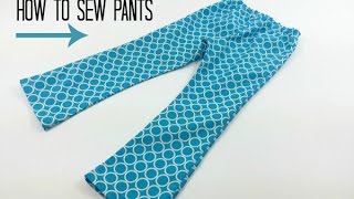 How to sew pants.  All you need is a simple pants sewing pattern and this video tutorial DIY Crush