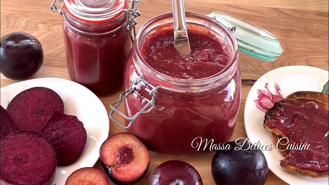 Délicieuse Confiture de Prunes Sans Sucre Ajouté 3 Ingrédients /Plum