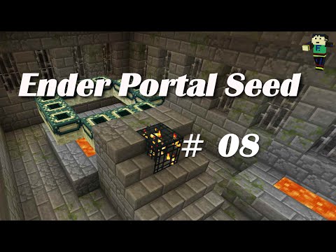 Ender Portal Seed Minecraft mit einem Dorf mehr als geplant