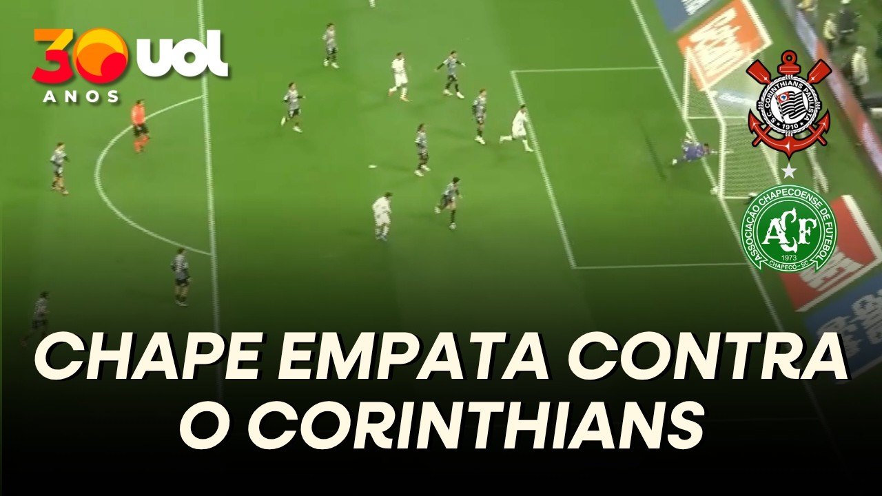 EMPATE DA CHAPECOENSE CONTRA O CORINTHIANS! MARCINHO APROVEITA CRUZAMENTO E DEIXA TUDO IGUAL