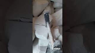 Natural chalk and hammer. Природный мел и молоток #asmrchalk #асмрмел