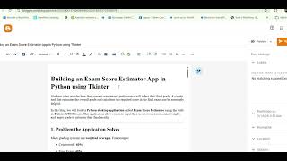 GaganData Solutions  Exam Score Estimator Desktop app in python screenshot 1