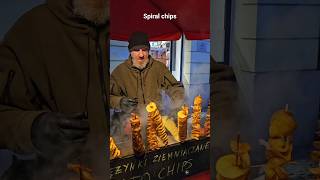 Spiral Chips during winter - Warsaw shortclip shortsfeed shortsvideo