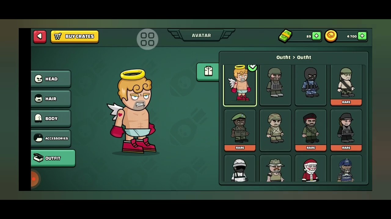 My all mini militia outfits ✨️