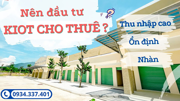 Cho thuê kiot quang trung thái bình năm 2024