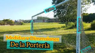 ▷ Porterías de fútbol, tipos y medidas · Dimensiones Oficiales ▷