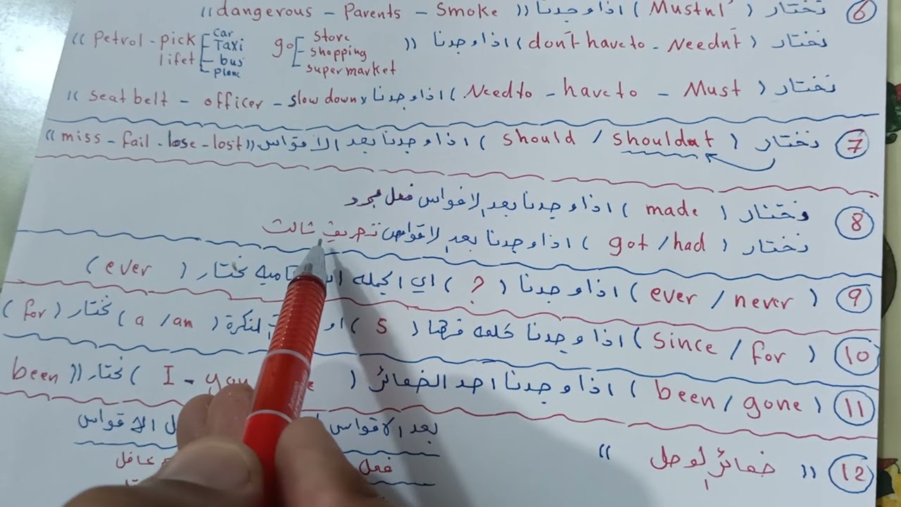 # مهم جداااااااااا (10 )درجات مضمونه 💯/من 💯 اختبارات السؤال الثاني فرع 🅱️ ( السادس الاعدادي)