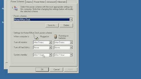 Windows XP BASICS - Disable Your System Going into STAND BY Mode
