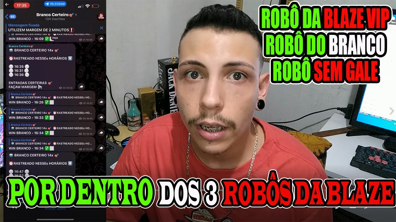 ✅ Mostrando DENTRO do Robô da Blaze, Robô do Branco e Robô Sem Gale + Minha Avaliação Robo da Blaze