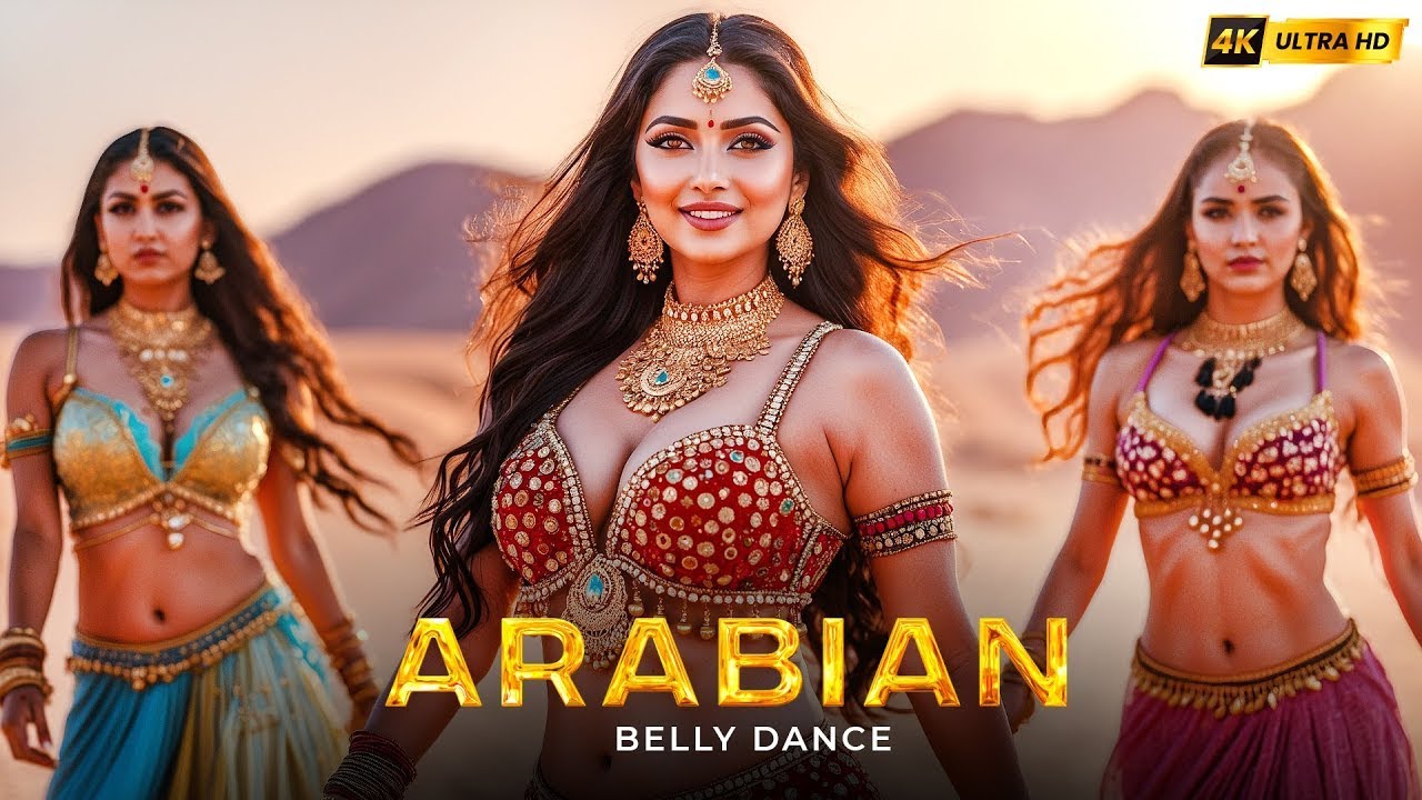 Habibi Ya Leil 💃 Mesmerizing Arabic Fusion Belly Dance | AI Girl Magic 2025 | حبيبي يا ليل