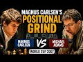 Magnus Carlsen’s Positional Grind vs Michael Adams | World Cup 2007