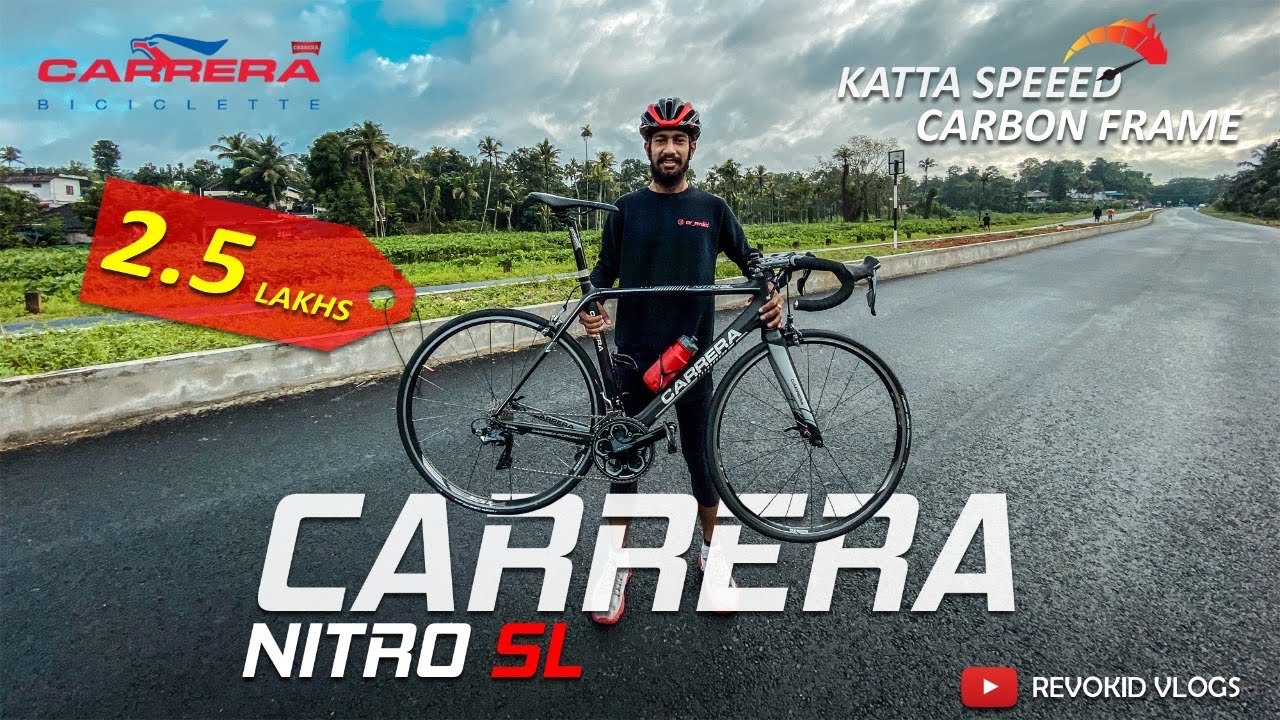 2.5 Lakhs Bicycle | CARRERA Nitro SL | Carbon Frame | 2 x 11 Speed 