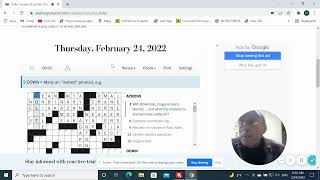 LA Times Crossword: Thursday - Feb. 24, 2022
