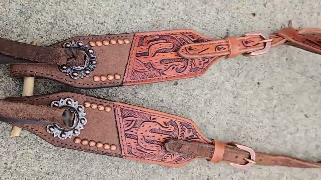 Wild Cactus Headstall  | Handcrafted Western Tack by Ranch Hand 