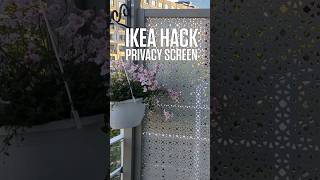 DIY Balcony Privacy Wall | IKEA Hacks #ikeahacks #diy #shorts