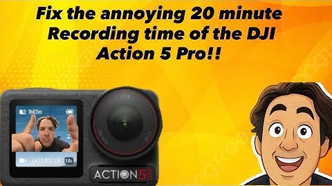 Fixing the DJI Action 5 Pro annoying 20 minute recording time. Quick and simple guide. 