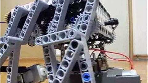 Wireless Remote Control Lego 4 Legged Walking Robot with Whe