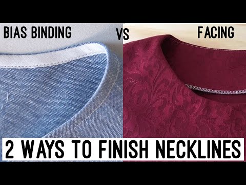 Video: How To Finish The Neckline In A Dress