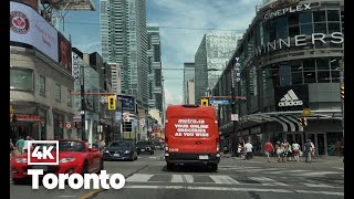 Driving in Toronto, Canada 4K (2022 Summer)
