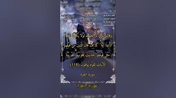 وقال الذين لا يعلمون لولا يكلمنا الله أو تأتينا آية #سورة_البقرة #الشيخ_بدر_التركي #أحمد_طالب