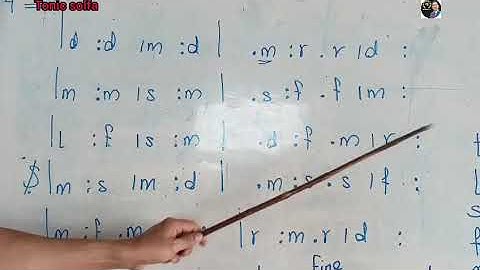 Tonic Solfa (Practice for 4/4 Time )