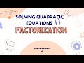 Solving Quadratic Equations | Factorization Method Explained ✍️🔢