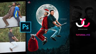 Christmas Special Photoshop Manipulation Tutorial | Santa Claus | UCREATIONZ 2019 | Unnikrishnan KJ screenshot 5
