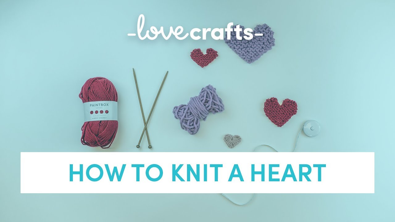 How to Knit | A Valentine's Heart - YouTube