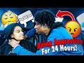 BEING AGGRESSIVE TO MY GIRLFRIEND FOR 24 HOURS PRANK! *SHE CRIED*