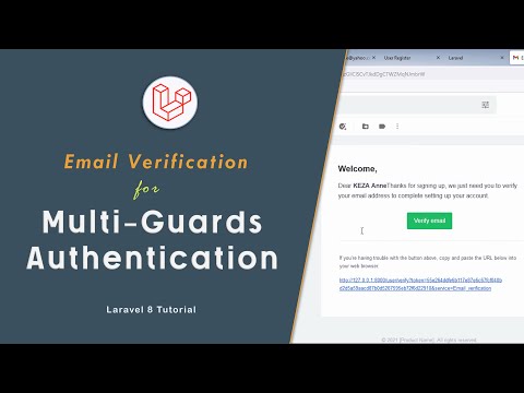 Email Verification For Laravel 8 Multi Guards Authentication