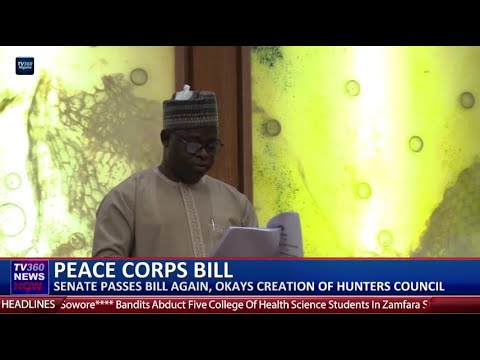 Peace corps bill: Senate passes bill again, okays creation of hunters council